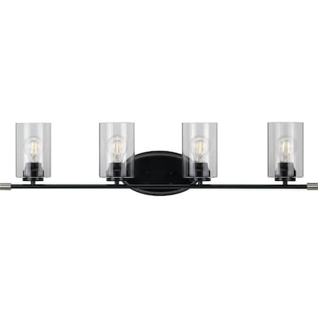 Riley Collection Black Four-Light Bath